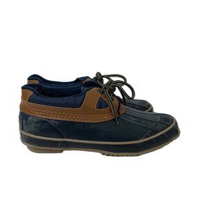 VTG 80’s Duck Boots Women's Thermolite Blue and Brown Genuine Short Ankle Size 8